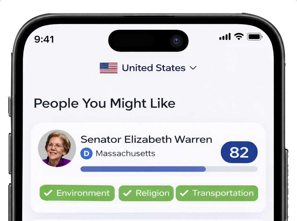 Spurna app start page